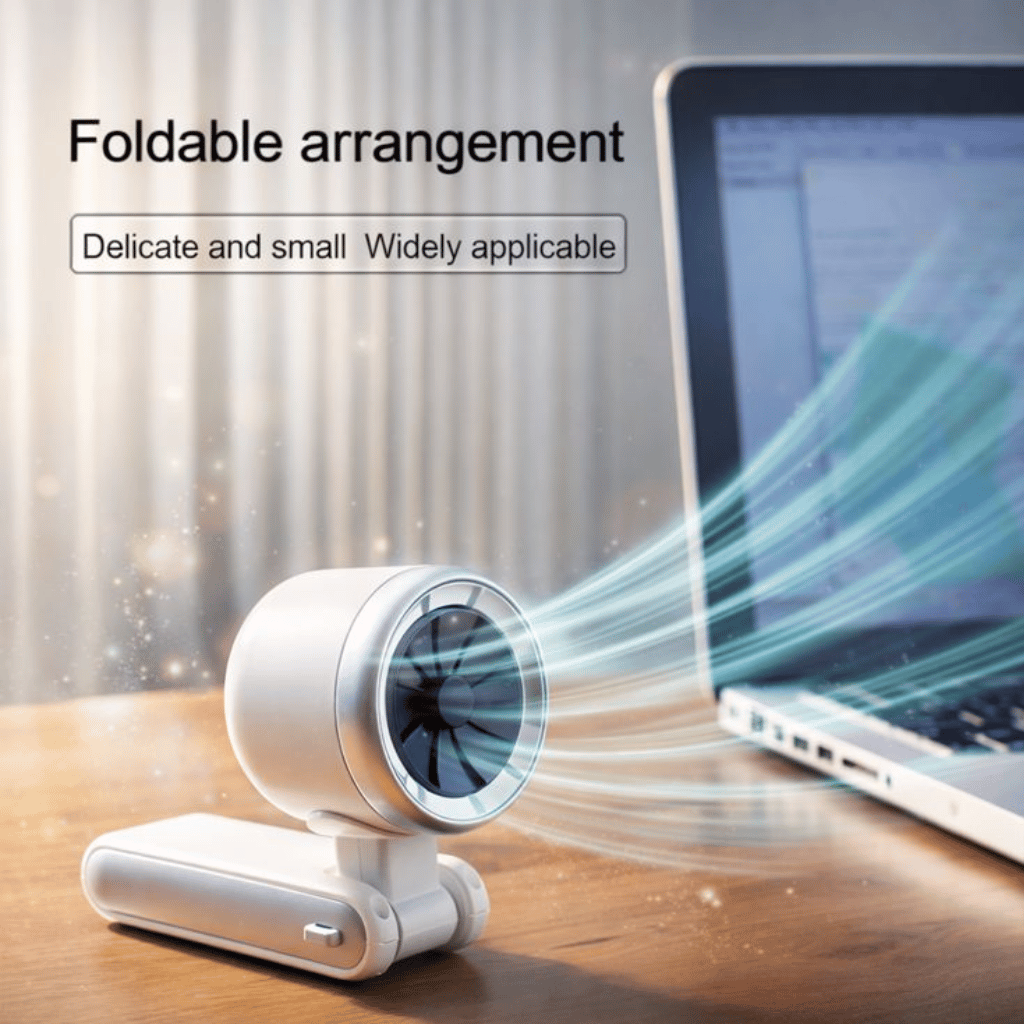 Handheld Fan USB Rechargeable Fan Long Cooling Time 5 Speed Long Battery for Travel