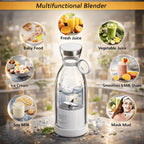 Portable Smoothie Blender Bottle