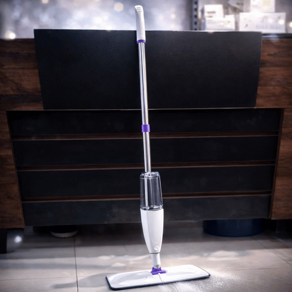 360 Rotating Spray Mop for Floor With Refillable Bottle - ممسحة أرضيات برذاذ دوّارة 360 درجة مع زجاجة قابلة لإعادة التعبئة