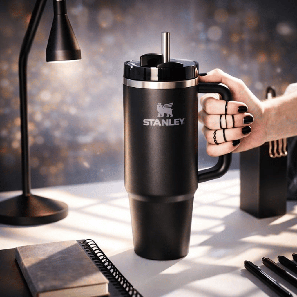 Stanley Tumbler with Lid and Straw for Water